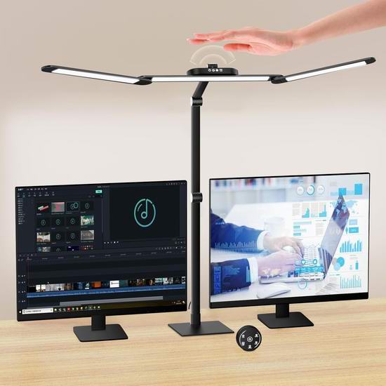  历史新低！Semlos 24W LED 三臂 运动感应开关 带遥控 建筑师台灯5折 39.99加元包邮！