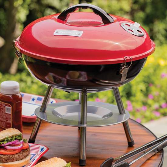  Cuisinart CCG-190RBC 14英寸便携式木炭烧烤炉5.6折 33.59加元！