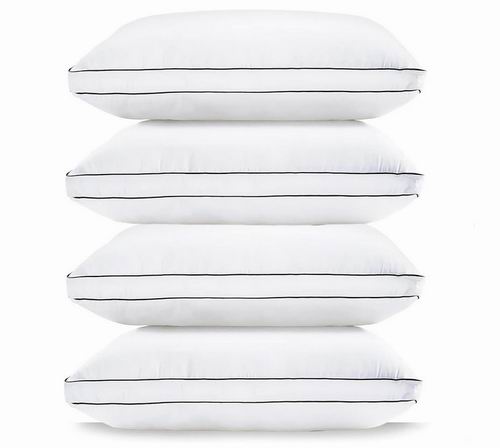  Lane Linen 标准仿羽绒填充睡眠枕4件 59.99加元（原价 74.99加元）！每件14.99加元