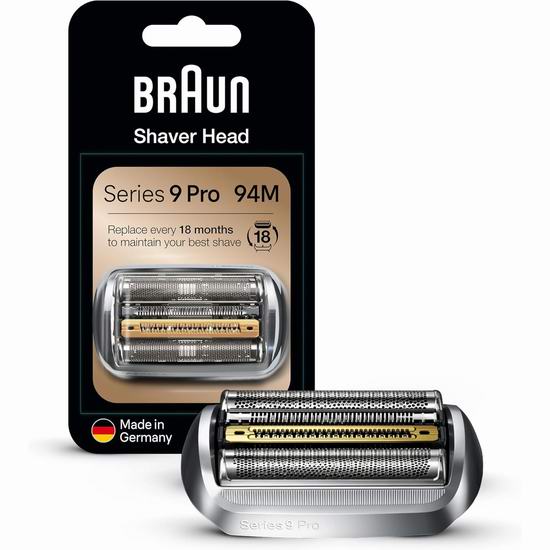  历史新低！Braun 博朗 Series 9 Pro 94M 剃须刀头替换刀头6折 59.98加元包邮！