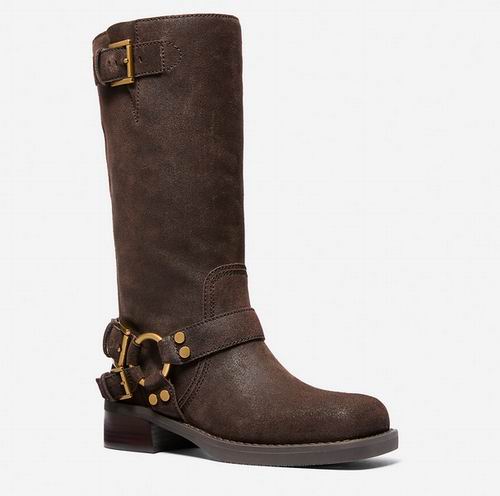  Michael Kors Crosby 绒面摩托靴 79.99加元（原价 398加元）