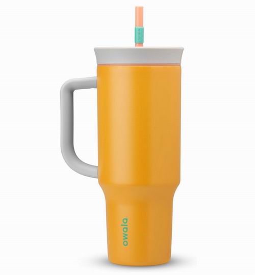  Owala  40盎司不锈钢三层保温吸管杯5.6折 30.97加元（原价 54.99加元）！多色可选