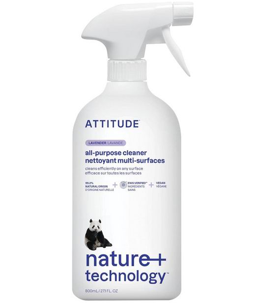  ATTITUDE 薰衣草味 多用途清洁剂800毫升 4.25加元