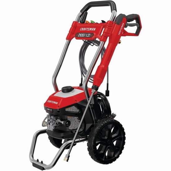  CRAFTSMAN CMEPW2100-CA 2100PSI 高压清洗机7.1折 249加元包邮！
