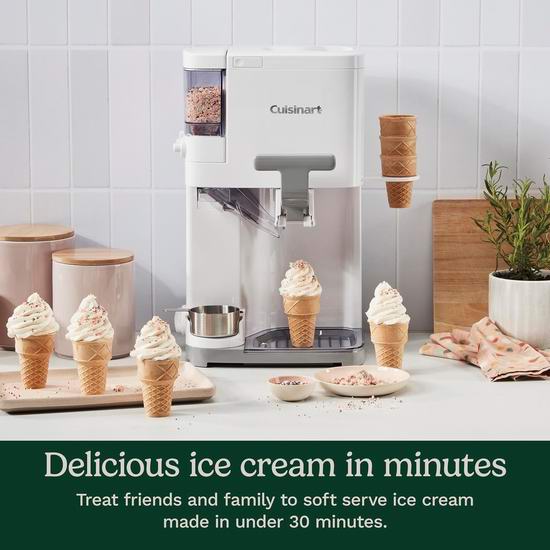  历史新低！Cuisinart ICE-48C 1.5夸脱 专业冰淇淋机6折 179.24加元包邮！