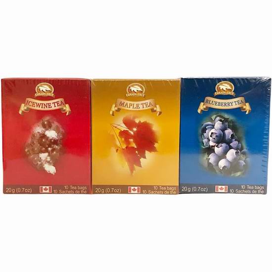  CANADA TRUE 枫糖+蓝莓+冰酒风味 锡兰红茶（3x10茶包） 13加元（原价 25加元）