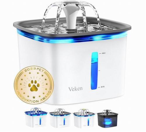  Veken 宠物饮水器2.8升  27.99加元（原价 39.99加元）