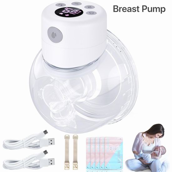  白菜价！历史新低！Eumspo S12 可穿戴式电动吸奶器2.5折 19.99加元！