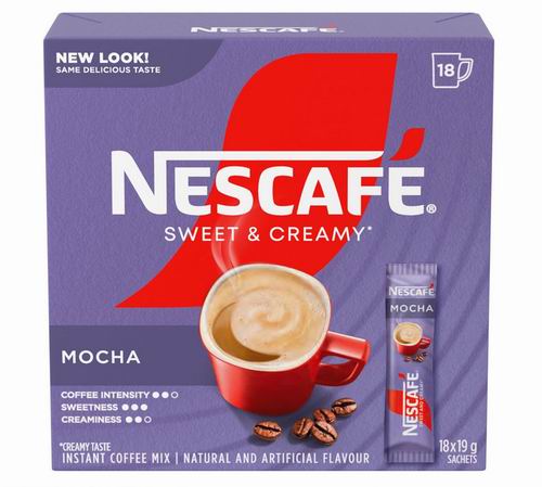  NESCAFÉ 雀巢香甜奶油 摩卡速溶咖啡（18袋） 4.6加元（原价 6加元）！单杯仅0.26加元！