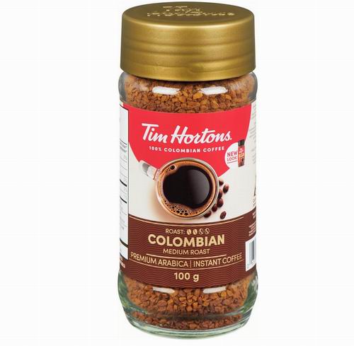  Tim Hortons 中度 烘焙速溶咖啡（100克） 4.72加元（原价 8.49加元）