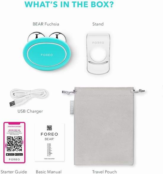 白菜价!历史新低!FOREO BEAR 智能微电流美容仪3.5折 149.7加元包邮!无创即时提拉!