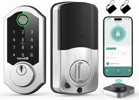  史低价！Hornbill WiFi智能门锁 75.2加元（原价 168.99加元）