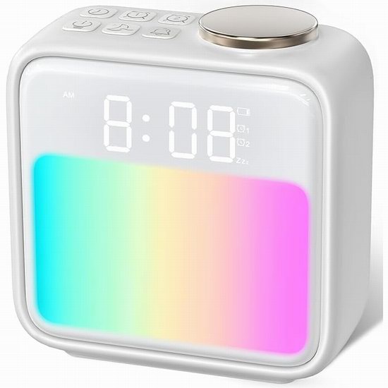  历史新低！Samshow 放松助眠 6模式唤醒 动态RGB灯 卧室闹钟4.6折 12.99加元！