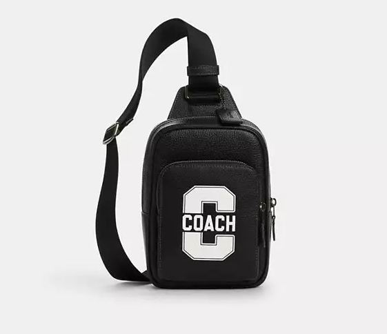 Coach 奥莱 Racer 大学主题斜挎包 120加元（原价 400加元）
