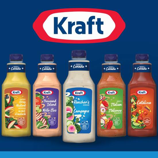  历史新低！Kraft 卡夫 沙拉酱（425毫升）1.87加元！多款可选！