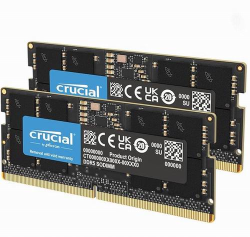  史低价！Crucial 128GB Kit (2X64GB) DDR5 RAM 5600MHz 内存条 388.07加元（原价 480.43加元）