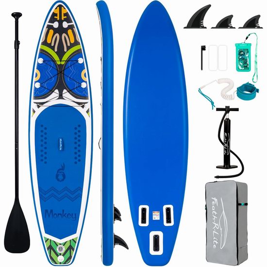  FunWater 11.6英尺加大 SUP充气站立式桨板5.1折 153.99加元包邮！包含充气泵！