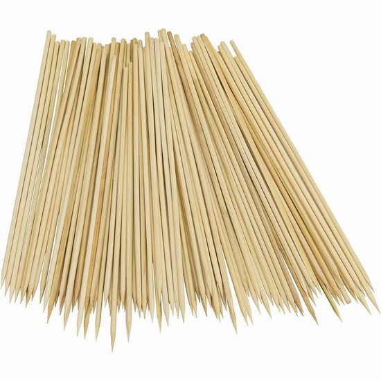  白菜价！历史新低！GoodCook 12英寸烧烤烤串竹签100件套2.1折 3.59加元！