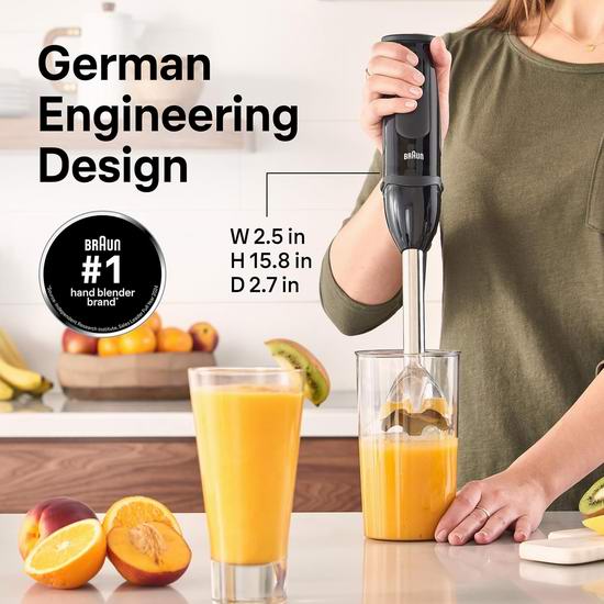 历史新低!Braun MQ5000 德国博朗 手持式搅拌机5.3折 42.68加元包邮!