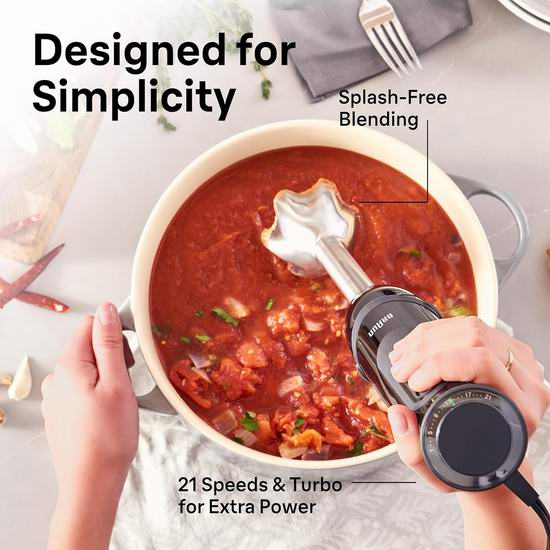 历史新低!Braun MQ5000 德国博朗 手持式搅拌机5.3折 42.68加元包邮!