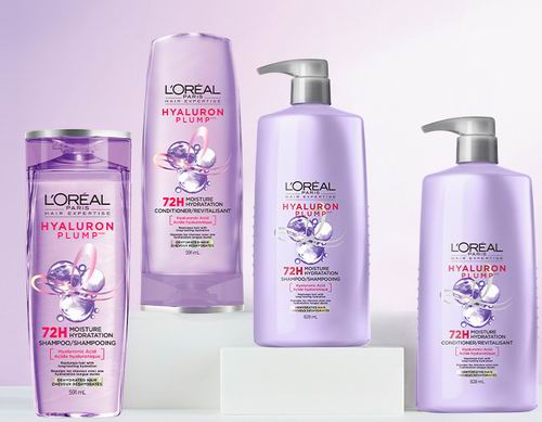  L'Oreal Paris 72小时透明质酸丰盈保湿洗发水/护发素 9.95加元（原价 11.97加元）