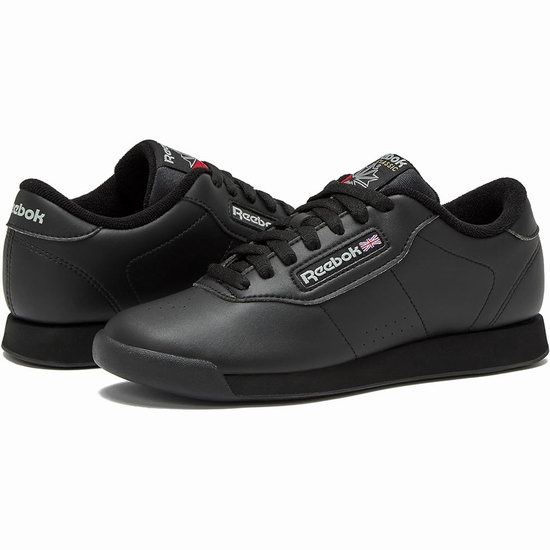 Reebok 锐步 Princess Classic 女式经典黑色运动鞋5.6折 39.97加元包邮！