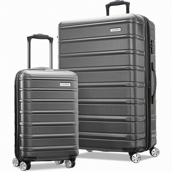  Samsonite 新秀丽 Omni 2 全PC 20+28英寸 超轻硬壳拉杆行李箱2件套4折 234.65加元包邮！