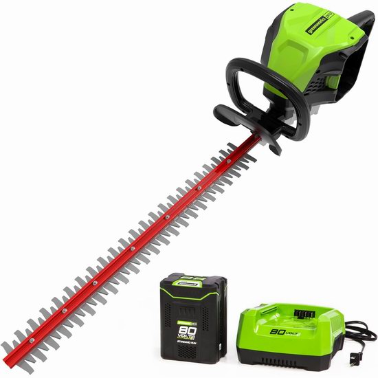  历史新低！Greenworks PRO GHT80321 26英寸 80V 无绳绿篱修剪机5折 214.5加元包邮！