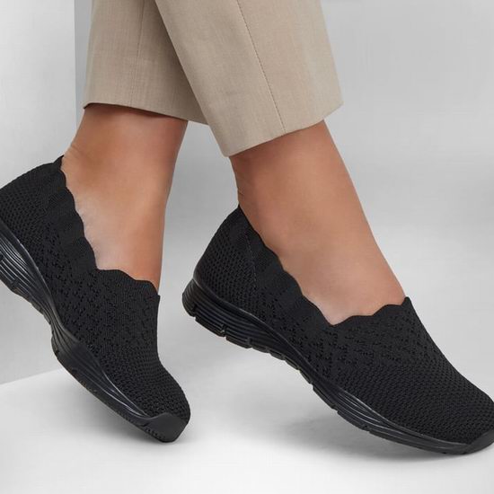  历史新低！Skechers 斯凯奇 Seager Stat 经典款 女式一脚蹬乐福鞋3.8折 35.98加元包邮！