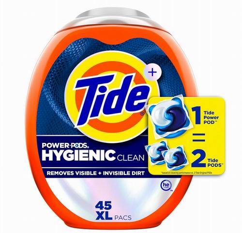  Tide 汰渍 Hygienic Clean 强效10倍洗衣凝珠45粒 18.97加元（原价 24.99加元）