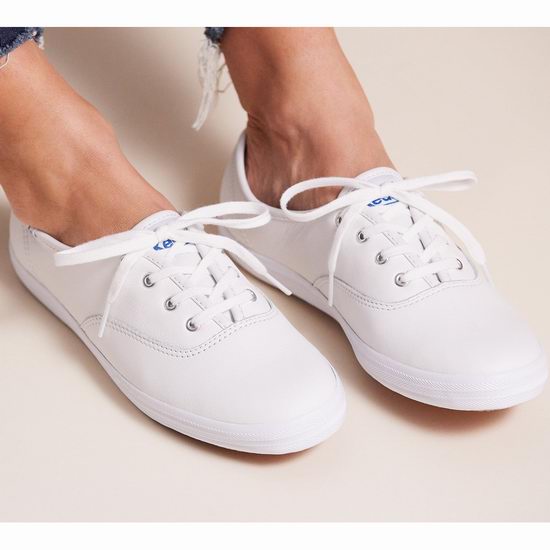  白菜价！历史新低！Keds Champion 女式经典真皮小白鞋3.5折 29.96加元！