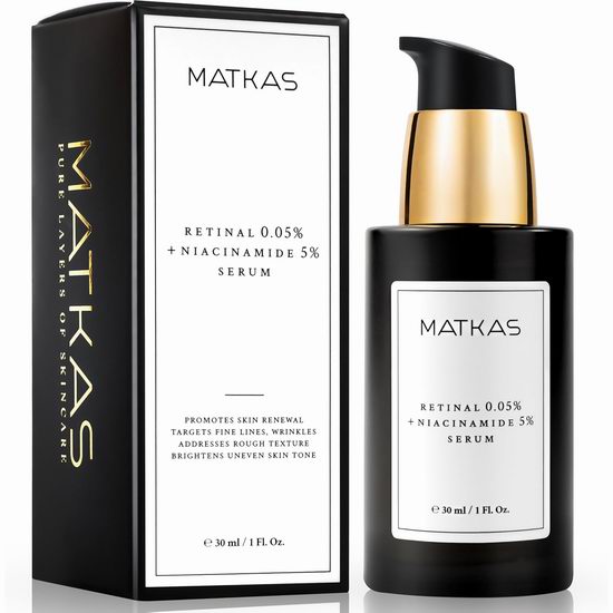 Bug超级白菜！历史新低！MATKAS 韩国 0.05% A醇 + 5% 烟酰胺抗皱精华（30毫升）1.3折 4.48加元！