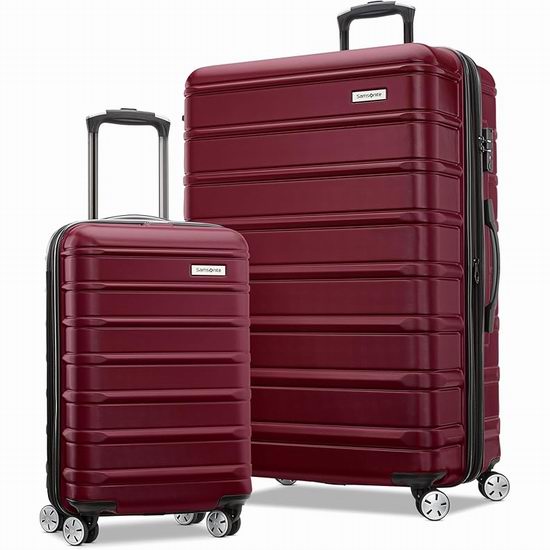 Samsonite 新秀丽 Omni 2 全PC 20+28英寸 超轻硬壳拉杆行李箱2件套4折 232.77加元包邮！