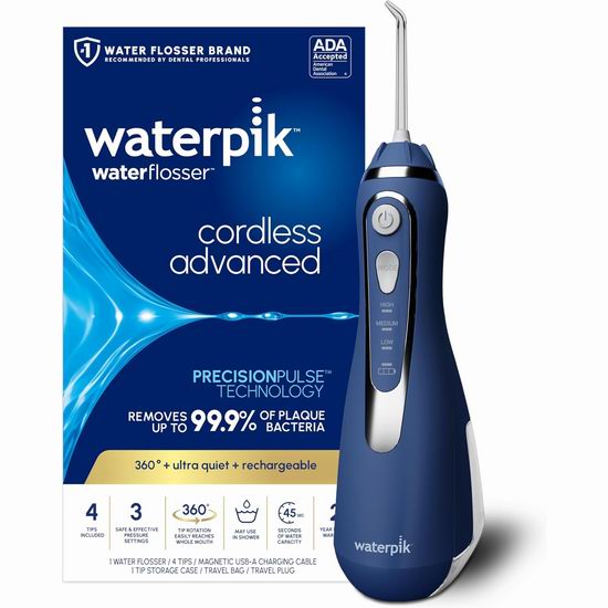 Waterpik 洁碧 WF-560 高级无线水牙线5.9折 79.99加元包邮!3色可选!会员专享!