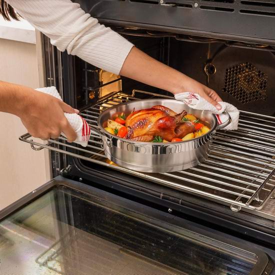 黑五价!Lagostina 拉歌蒂尼 Moderna 商用级3层不锈钢锅具12件套6.3折 189.99加元包邮!