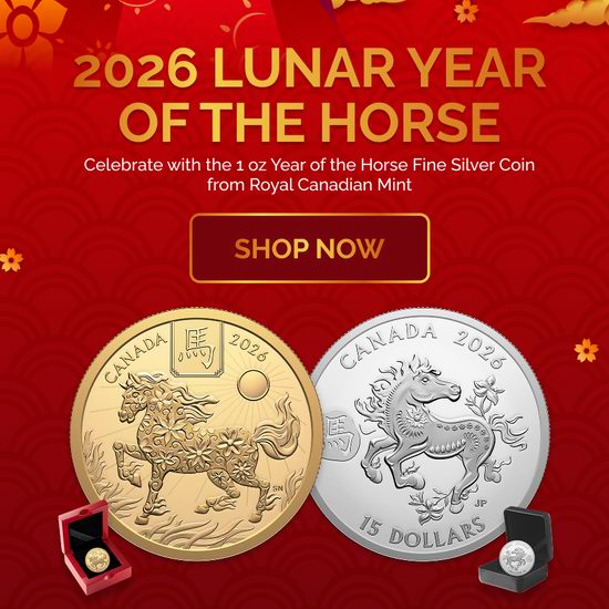 新品！2026农历马年 纯银/纯金 生肖纪念币118.88加元起热卖中！