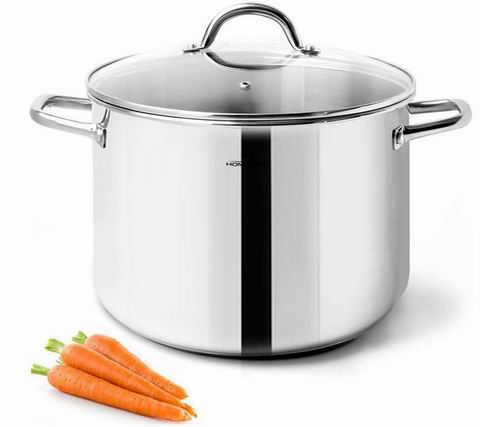 史低价！HOMICHEF 6-10夸脱无镍不锈钢汤锅 42.49加元起（原价 69.99加元）