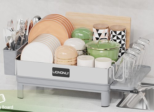 史低价！LIONONLY 304不锈钢 双层餐具沥水架 28.19加元（原价 46.99加元）