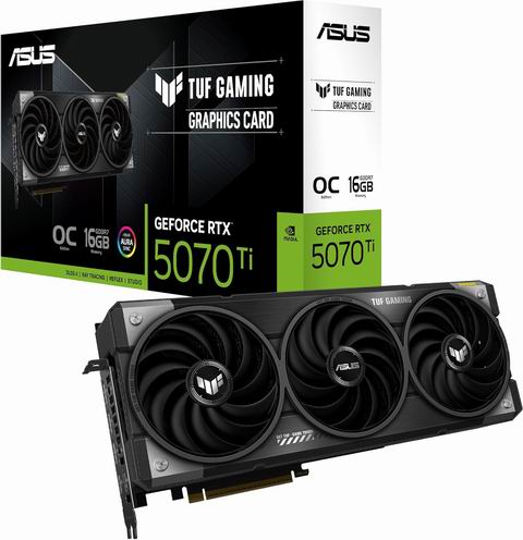  ASUS 华硕TUF Gaming GeForce RTX 5070 Ti OC版显卡 1289.99加元（原价 1399.99加元）