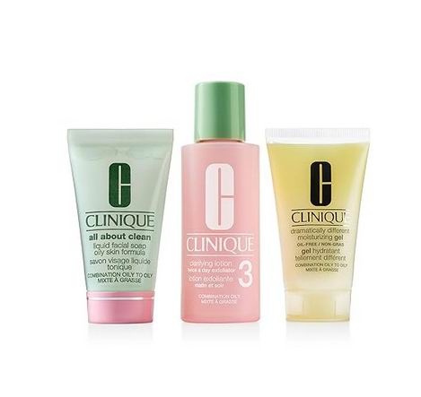 Clinique 倩碧三步焕肤套装（油性混合性肌肤） 17.81加元（原价 33加元）