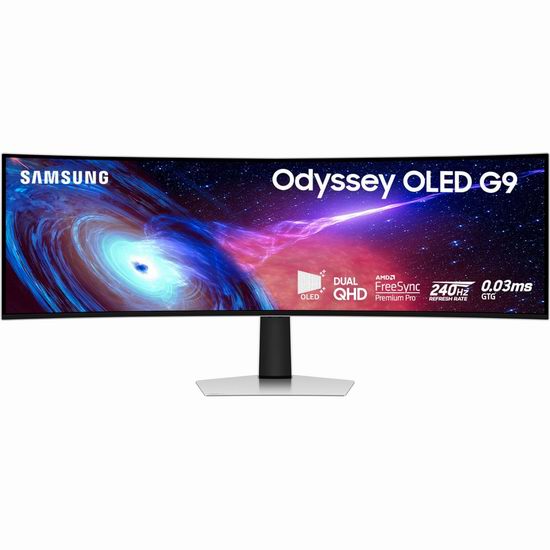 历史新低！Samsung 49英寸 Odyssey 0.03 ms 240 Hz OLED G9 三星游戏显示器5.8折 1128加元包邮！