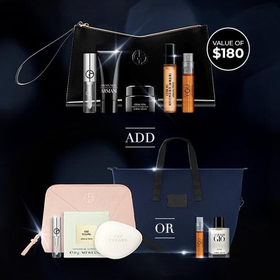 Armani 阿玛尼双11私密大促,全场7.5折+满送价值180加元6件套大礼包+再送3件套大礼包!黑钥匙系列罕见打折!