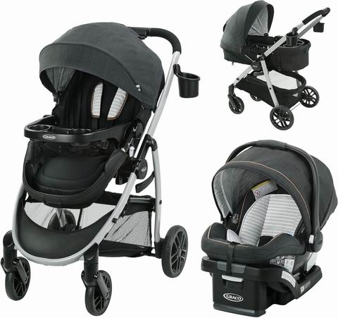  Graco Modes Pramette 豪华三合一 双向婴儿推车+婴儿提篮6.7折 499.97加元（原价 749.99加元） ！2色可选！