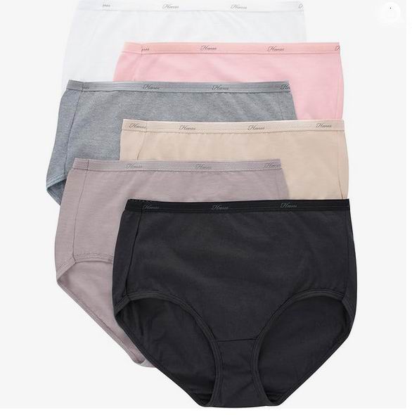  Hanes 女式 Core 棉质三角内裤6条 12.08加元（原价 14.97加元）！每条2加元