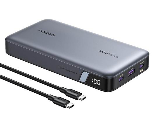  史低价！UGREEN 145W  25000mAh笔记本电脑充电宝 95.99加元（原价 189.99加元）