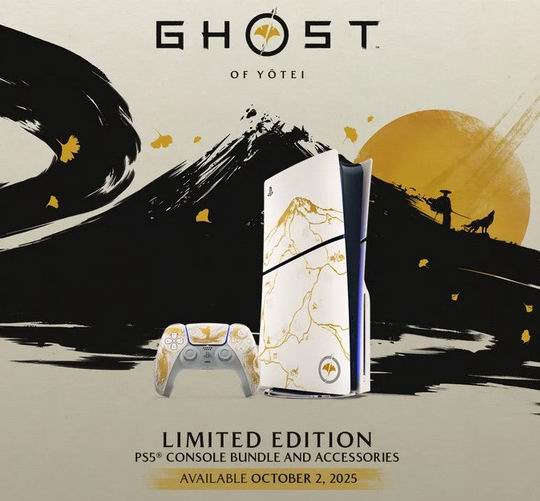 预售：PlayStation 5 PRO slim 羊蹄山之魂金色限定版套装 719.99加元  10月2日发售
