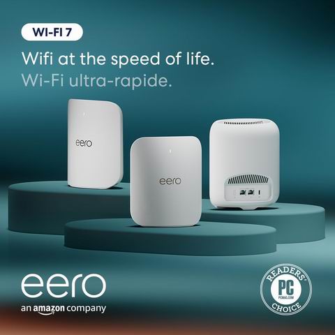  Amazon eero Pro 7 三频 Mesh Wi-Fi 7 路由器1-3件 364.99-849.99加元（原价 429.99-999.99加元）
