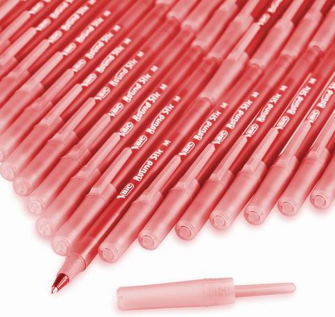 BIC 红色圆珠笔12支  2.18加元