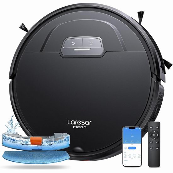  疑似Bug白菜价！历史新低！Laresar Clean 4500Pa 三合一智能扫拖机器人 购2台，单价2.9折 72.99加元！
