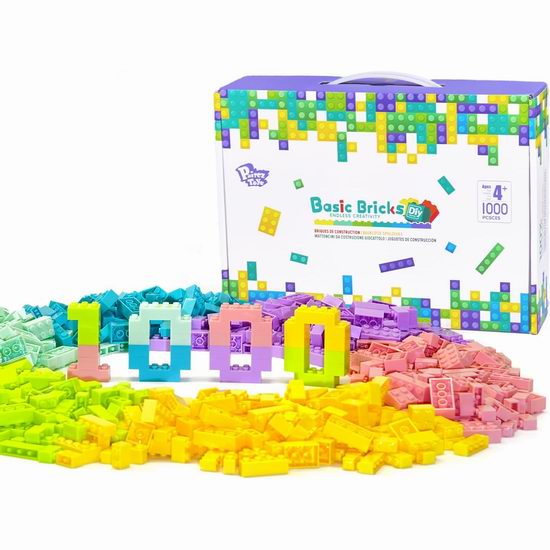 历史新低！Pairez Toys 经典散装积木1000件套5折 18.99加元包邮！2款可选！